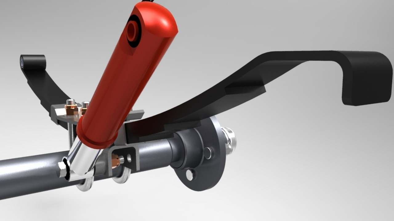 小房车拖车模型3D数模图纸 Solidworks设计 附bip渲染格式